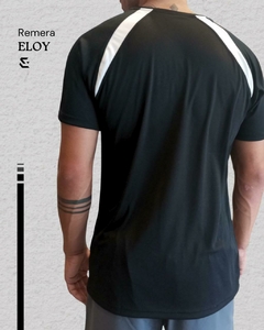 Remera Eloy Hombre EuroSport Negro/blanco en internet