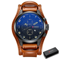 Imagem do Curren-relógio masculino de quartzo, luxo, militar, steampunk, esportes