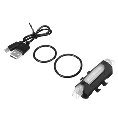 Imagem do Lâmpada de bicicleta de montanha recarregável USB recarregável à prova d'água para ciclismo lanterna traseira de bicicleta LED.