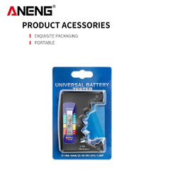 ANENG LCD Display C AA AAA D N 9V 1,55V Célula de botão universal Bateria Testador de capacidade de voltagem Ferramenta de verificação de capacitância - Diversos MPP