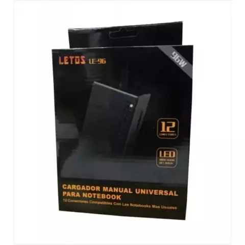 FUENTE LETOS LE-96 UNIVERSAL NOTEBOOK USB-C 13TIPOS FICHAS