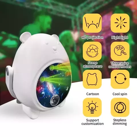 MINI PROYECTOR LED FORMA DE OSO XL-7262