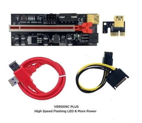 RISER 009S PLUS 8 CAPACITORES REFORZADO RED