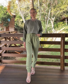 CALÇA VIENA VERDE CLARO - comprar online