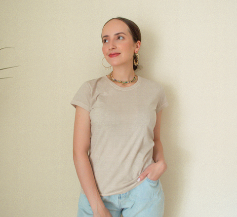 CAMISETA ATENAS BEGE ECO