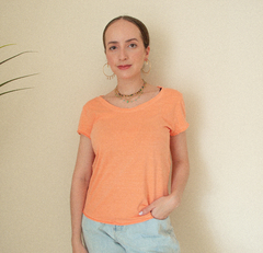 BABY LOOK BASICS LARANJA CLARO