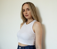 CROPPED ESSENTIAL BRANCO - kaya wear