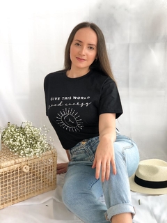 Camiseta Good Energy Preta - comprar online