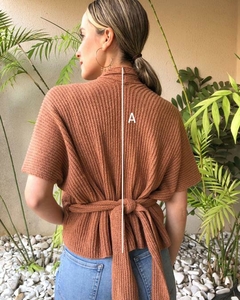 BLUSA TRANSPASSADA PARIS CINZA - loja online