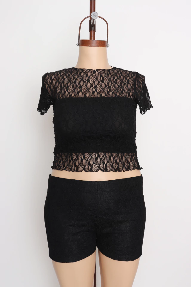 Short Basico Encaje T/G #G796E