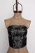 Top Cuerina Straple Con Bordado #190B