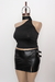 Top Microfibra Con Tira En El Cuello T/G #G308M