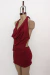 Vestido Microfibra Con Buche Para Atar #807 en internet