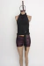 Top Microfibra Con Cuello Y Accesorio Al Costado #322H