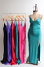 Vestido Largo Tricot Frunce T/G #G891C