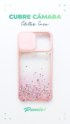 FUNDA CASE CUBRE CAMARA GLITTER