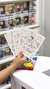 Card de colorir surpresa Sanrio Hello Kitty - Lady Goth