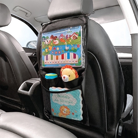 Organizador para Carro com Case para Tablet Preto Buba