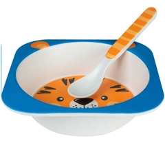 Kit Refeição Fibra de Bambu 5 peças Tigre Buba na internet