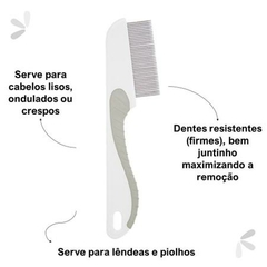 Pente Fino de Aço para Piolho Buba - Baby Bel Kids