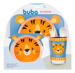 Kit Refeição Fibra de Bambu 5 peças Tigre Buba - comprar online
