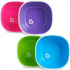 Conjunto de Tigelas Azul e Verde/Rosa e Lilas Munchkin