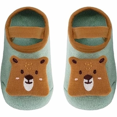 Meia sapatilha com aplique Urso 1-3 anos Buba