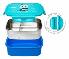 Bentô Box Aço Inox 600ml Marmita Lancheira Divisória Buba - comprar online