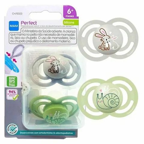 Chupeta Mam Perfect 6 m+ Embalagem Dupla - comprar online