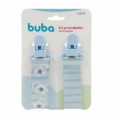 Kit com 2 Prendedores de Chupeta Coala Azul Buba