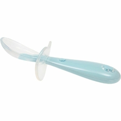 Colher De Silicone Com Escudo Protetor Azul Buba - Baby Bel Kids