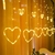 Cortina Led Corazones Luz Calida en internet