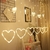 Cortina Led Corazones Luz Calida