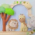 Enfeite Quadrinho Porta de Maternidade - Safari Baby com Árvore - Mimos de Sophia