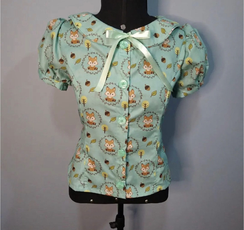 Camisa Raposinhas Verde claro