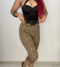 Calça Capri Onça - Criativa Retrô