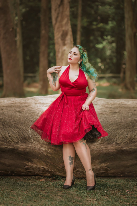 Vestido Norma Jean Vermelho