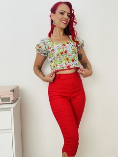 Calça Capri Cherry - Criativa Retrô