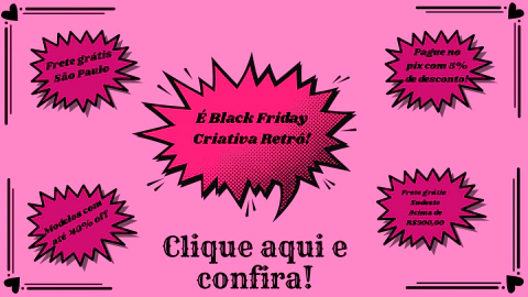 Imagem do banner rotativo Criativa Retrô