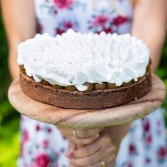 Brownie con dulce de leche y merengue italiano - comprar online