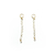 Brinco Estrelas Longo Dourado