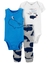 Conjunto 3 Peças Carter´s Calça, Bodys Baleia