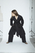 Trench Poplin Negro