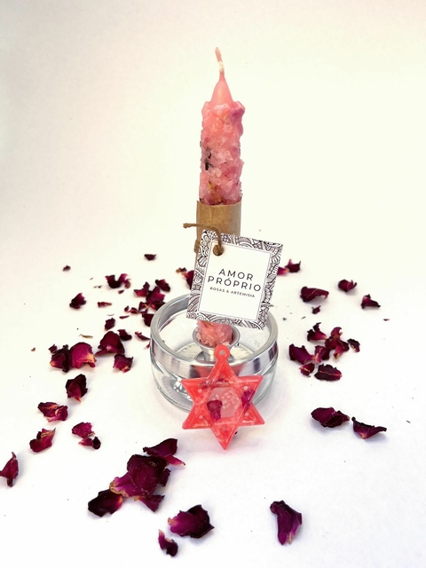 Vela de Rosas e Artemisia - Amor Próprio