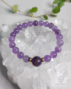 Pulseira Pedra Ametista – Proteção e Intuição
