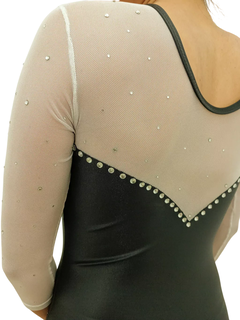 0003 MALLA LYCRA STRASS NACIONALES MANGAS DE TULL
