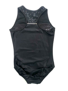 0035 MALLA LYCRA CALANDRADA Y APLIQUE EN IMPORTADO CON STRASS NACIONALES - comprar online