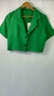Blazer corto verde - comprar online