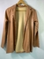 Blazer de cuerina marron - comprar online