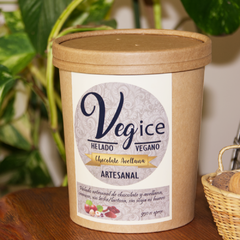 Helado vegano de avellana y chocolate 950cc.